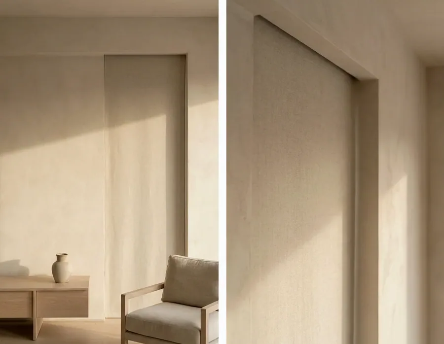 Concealed & recessed blinds fitted in a Sea Point home